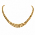 10kt Yellow Gold Princess Choker
