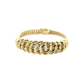 10kt Yellow Gold princess-cut bracelet