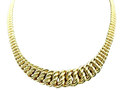 10kt Yellow Gold Princess-length choker