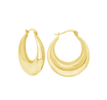 14kt yellow gold hoops
